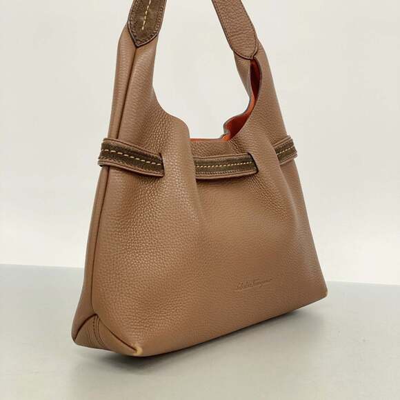 Salvatore Ferragamo handbag, leather, brown, women's. - Picture 2 of 14